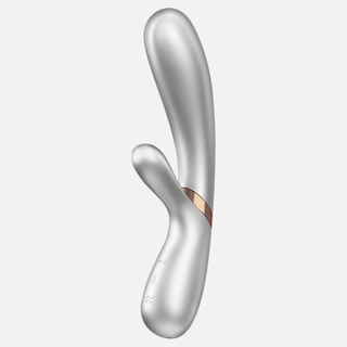 Hot Lover Rabbit Vibrator Incl. Bluetooth + App - Silver/Champagne