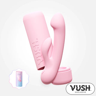 Glow - Compact + Rechargeable Pink Rabbit Vibrator with Travel Case
