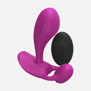 Witty Double Sided Vibrating Anal Plug - Sweet Orchid