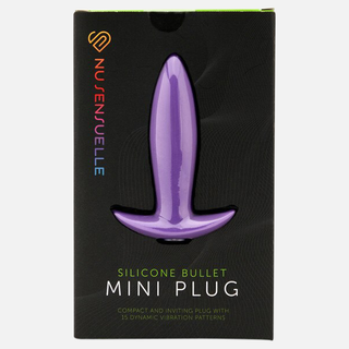 Mini Plug 15 Function Anal Plug Vibrating- Purple