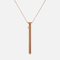 Vesper 2 Bullet Vibrator Necklace-Rose Gold