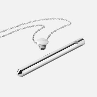 Vesper Bullet Vibrator Necklace-Silver