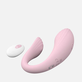 Doris Wearable Vibrator with Remote - Pink