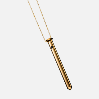 Vesper 2 Bullet Vibrator Necklace - 24KT Gold