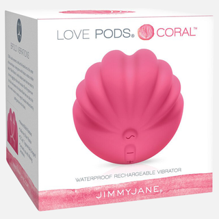 Love Pods Coral CIltorial Vibrator- Pink