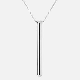 Vesper Bullet Vibrator Necklace-Silver
