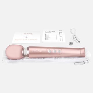 Le Wand Petite Rechargeable  Wand Vibrator -Rose Gold