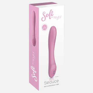 Soft by Playful Seduce Rechargeable G Spot Vibrator- Pink