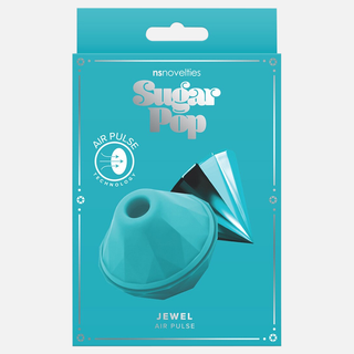 Sugar Pop Jewel Teal Air Pulse with Suction Vibrator