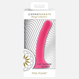 Please Silicone Non Vibrating Dildo- 5.25"- Pink