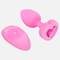 Remote Control Vibrating Dildo Jewelled Heart Plug- S/M