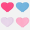 Pretty Adhesive Pasties Heart II Assorted 4 Pair