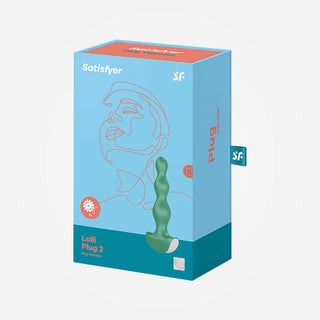 Lolli Plug 2 - Green Vibrating Anal Beads