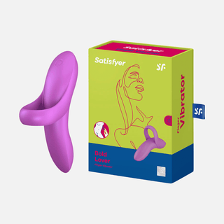 Bold Lover Finger Vibrator - Dark Pink