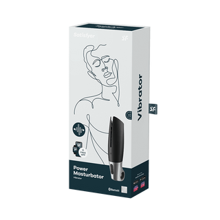 Power Masturbator - Rechargeable App Controlled Vibrating Penis Stimulator