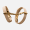 ID HandCuffs- Beige/ 24KT Gold