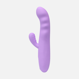 Textured Revolving Rabbit with Gyrating Shaft-Purple