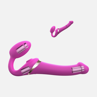 Multi-Orgasm Bendable Strap Med - On Fuchsia