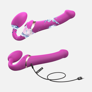 Multi-Orgasm Bendable Strap Sml  -  On Fuchsia