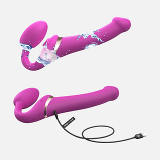 Multi-Orgasm Bendable Strap Large -  On Fuchsia