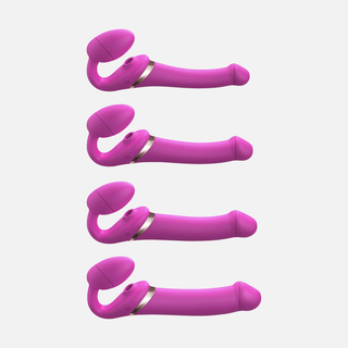 Multi-Orgasm Bendable Strap Large -  On Fuchsia