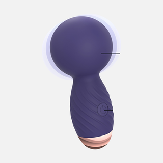 Itsy Bitsy Wand Vibrator - Midnight Indigo