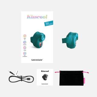 Kisscool Finger Vibrator - Iridescent Teal