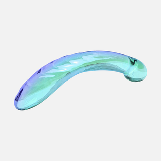 Kalii Glass G-spot Dildo - Teal