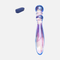 Cecii Beaded Glass Dildo- Purple