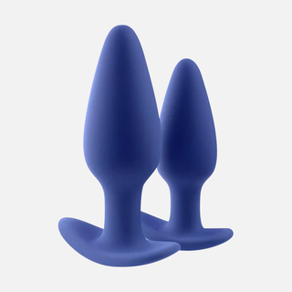 Regii 2-Piece Non Vibrating Anal Plug Set- Blue