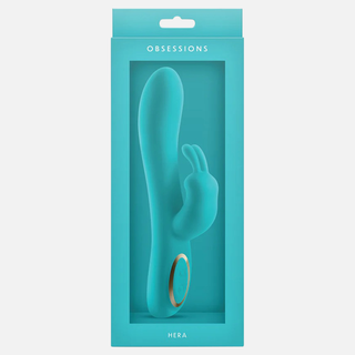 Obsessions Hera Flexible Rabbit Vibrator - Light Green