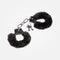 Master Series Cuffed in Fur - Black Fluffy Handcuffs