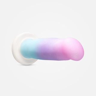 Avant D17 Lucky - Rainbow 8 Inch Non-Vibrating Dildo with Suction Cup Base