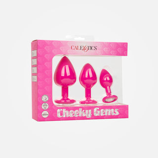 Cheeky Gems - Pink 3 piece set Anal Training Kit