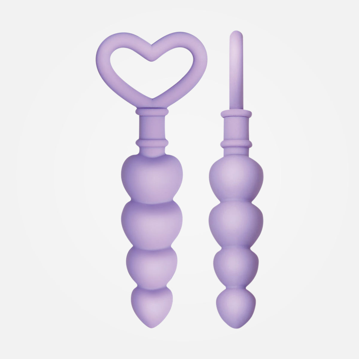 Sweet Treat - Lilac Non-Vibrating Beaded Butt Plug with Heart Ring Han Vush UK Sweet Treat - Lilac Non-Vibrating Beaded Butt Plug with Heart Ring Han Vush UK