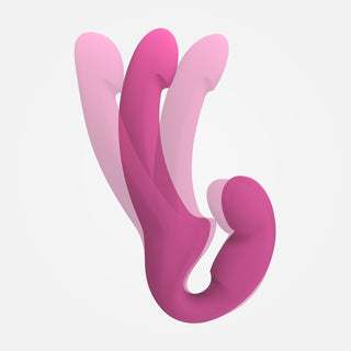 Share Lite - Pink Non-Vibrating Double ended couples Wearable Dildo