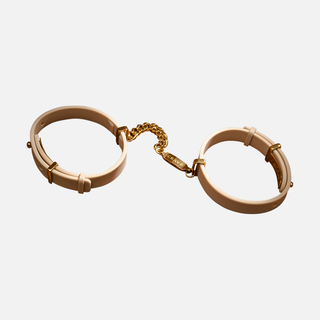 ID HandCuffs- Beige/ 24KT Gold