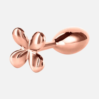 Rear Assets Clover Non Vibrating Anal Plug - Rose Gold