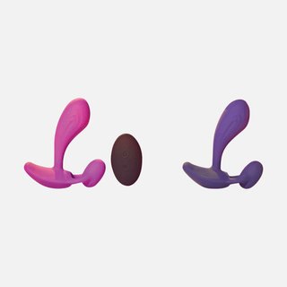 Witty Double Sided Vibrating Anal Plug - Sweet Orchid