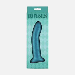 Royals Charlie Non Vibrating Dildo 6 inch/15.2cm - Blue