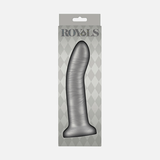 Royals Charlie Non Vibrating Dildo  7 inch/17.8cm  - Metallic Champagne