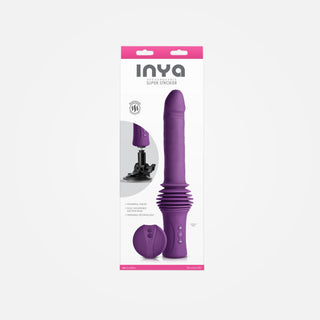 INYA Super Stroker - Purple Rechargeable Thrusting Vibrator with Remote Control + Stand