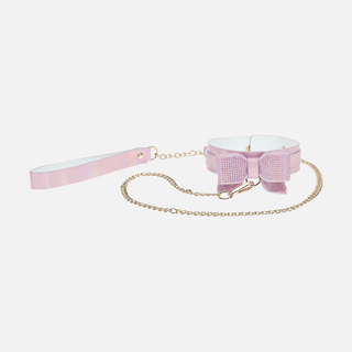 Paris Collar with Leash - Pink