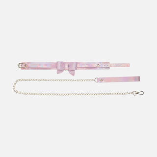 Paris Collar with Leash - Pink