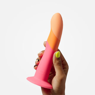 Dizi - Multi-Colour 7" Non-Vibrating Dildo with Suction Cup Base