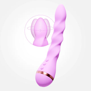 Siren - Purple Rechargeable Twist Vibrator with Gyrating Tip